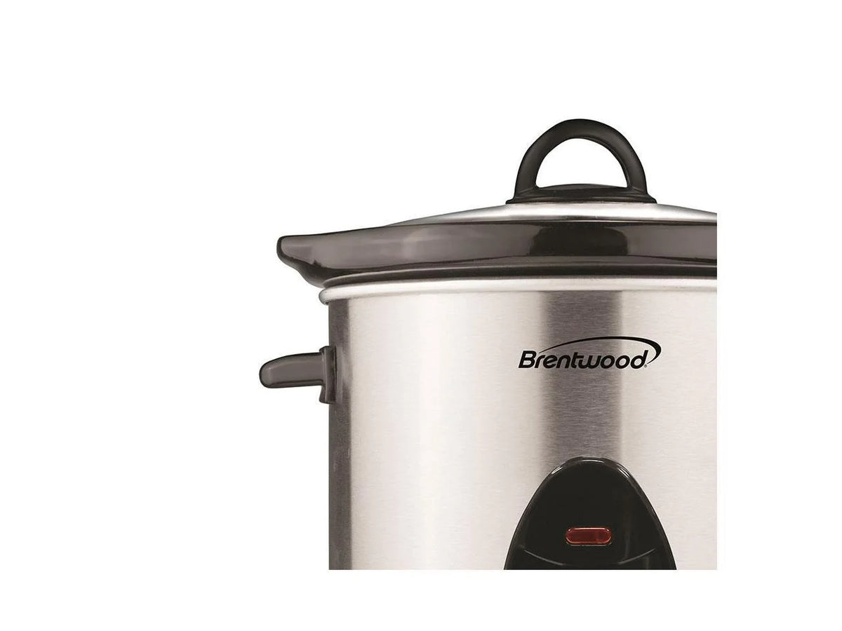 3-Qt. 170-Watt Stainless Steel Slow Cooker Q857