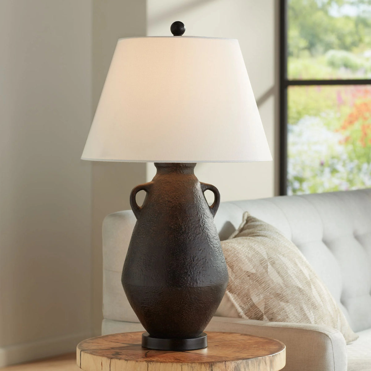 28" Tall Black Table Lamp N890922