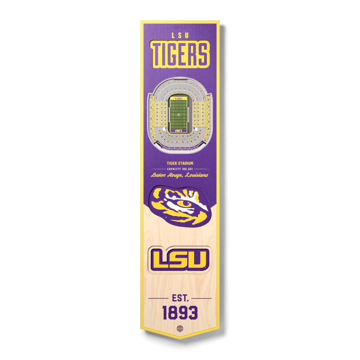 8 x 32 in. 3D Stadium Banner U42150