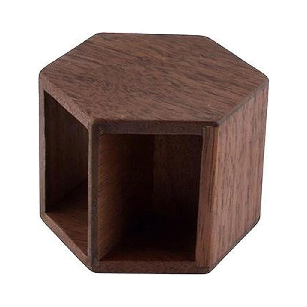 Walnut Hexagonal End Table Dollhouse Miniature Furniture I80754