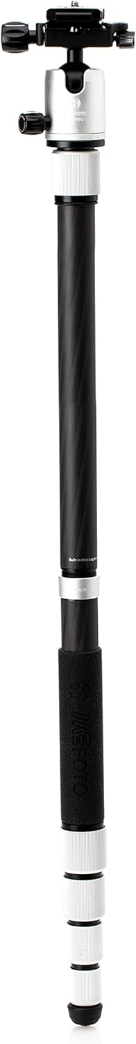 Silver 1 Series Carbon Fiber Travel Tripod with Ballhead and Monopod D18002