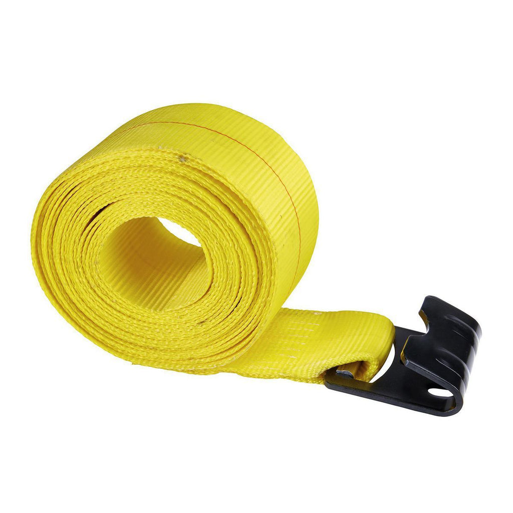 4 in. x 27 ft. Ratcheting Cargo Strap with Flat Hook S948815