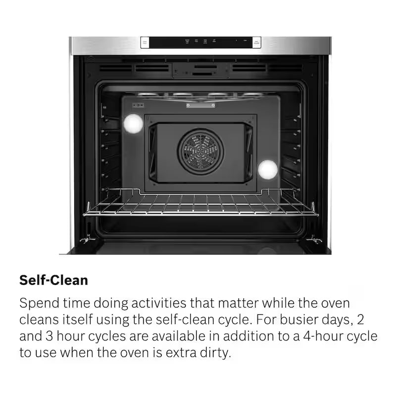 27 in Single Electric Wall Oven with Convection Self Cleaning Stainless Steel I80895