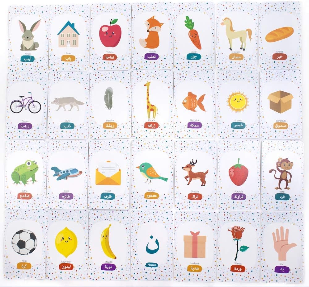 Arabic Alphabet Flash Cards Pack of 2 P5517