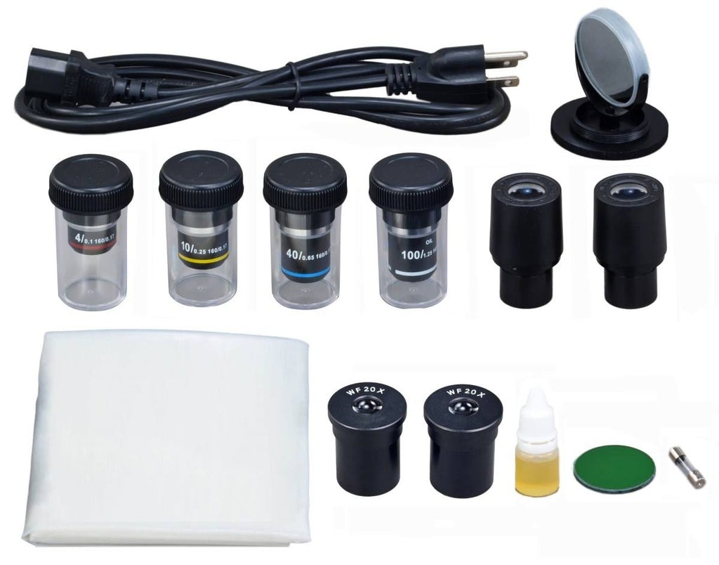 40X-2000X Trinocular Compound LED Microscope with 5MP Digital Camera V1011