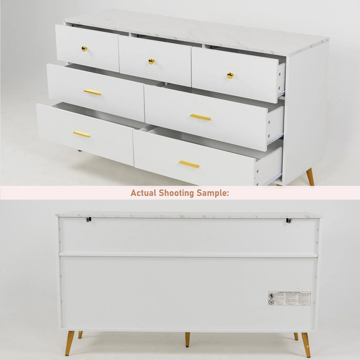Black 3 Drawer Wood Dresser J577