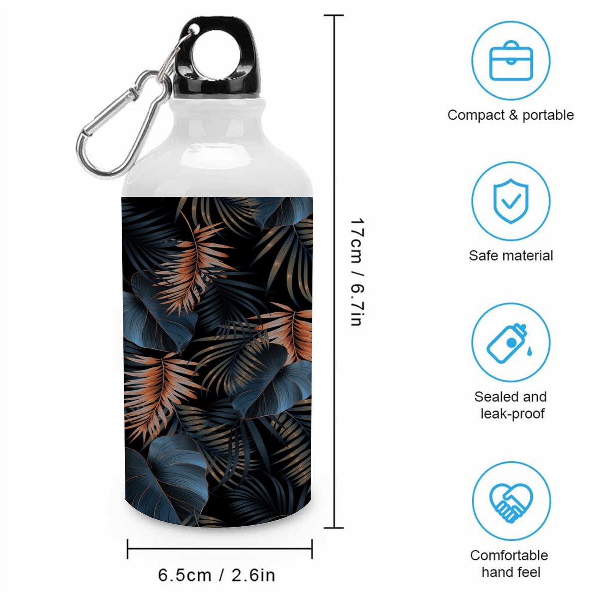 400ml Sport Aluminum Water Bottle with Twist Cap H60216