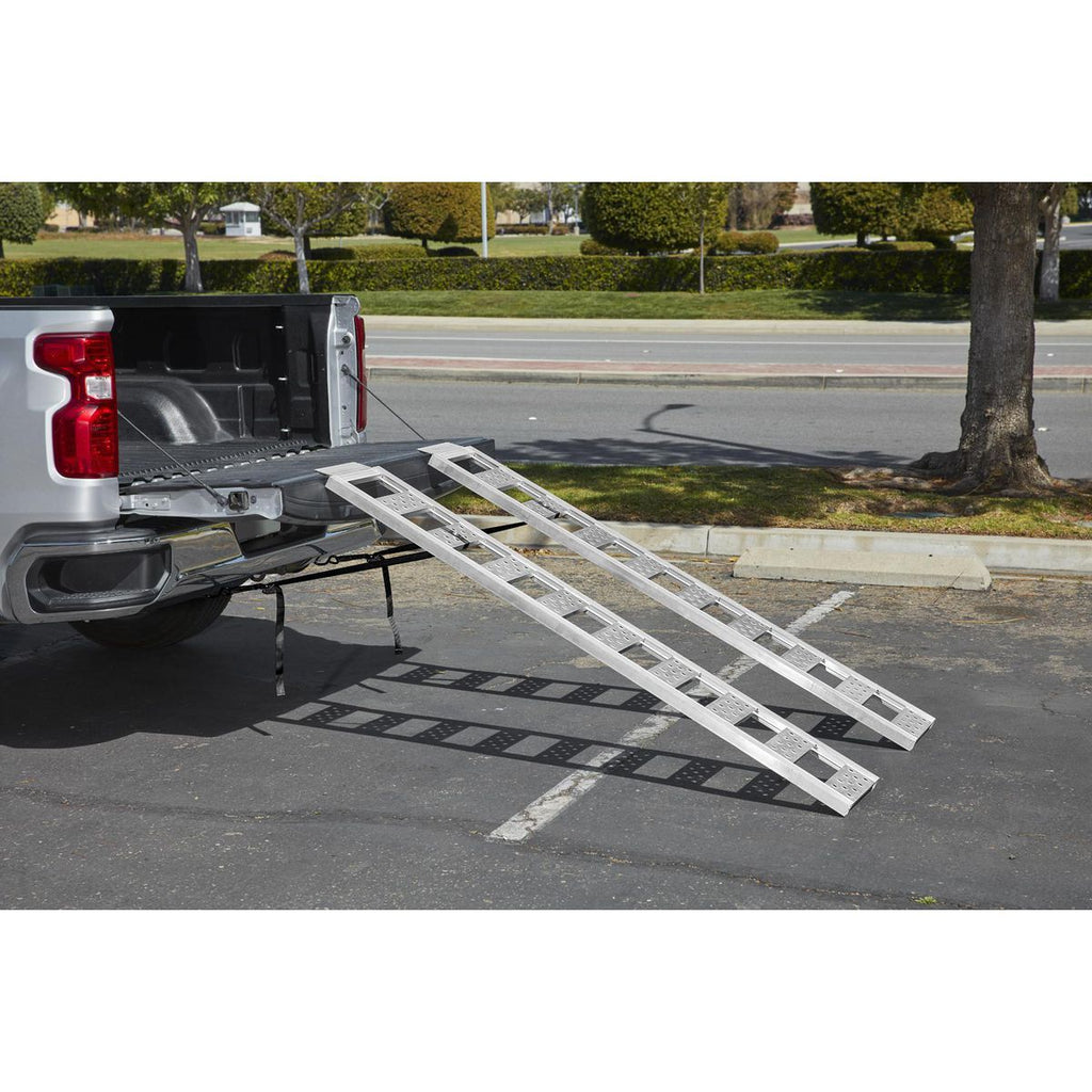 1250 lb. Capacity 13 in. x 77 in. Straight Aluminum Loading Ramps, Set of 2 I6130