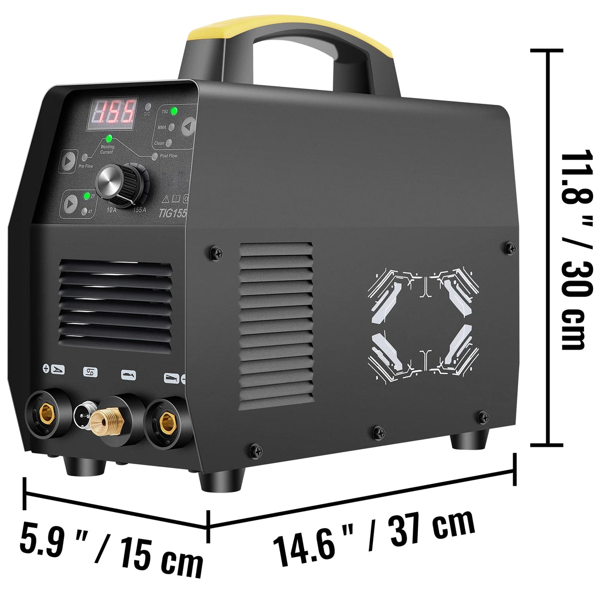 155Amp 3 in 1 TIG Welder, 110V High Frequency TIG/Stick/Clean Welding Machine Y59455