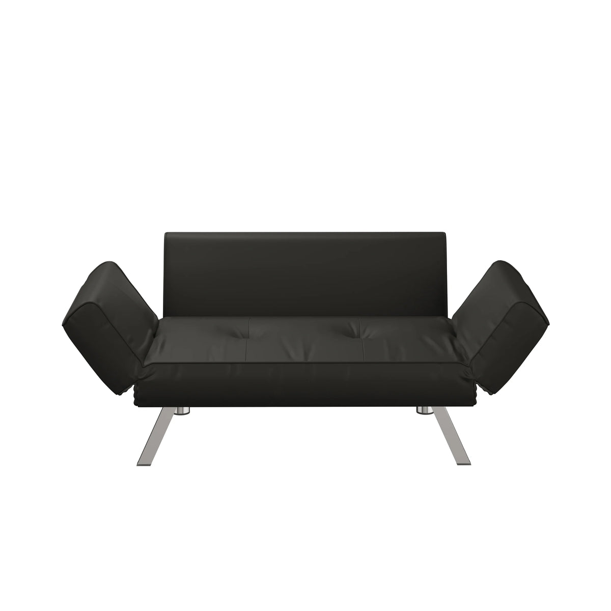 Black Fabric Sleeper Loveseat B6145