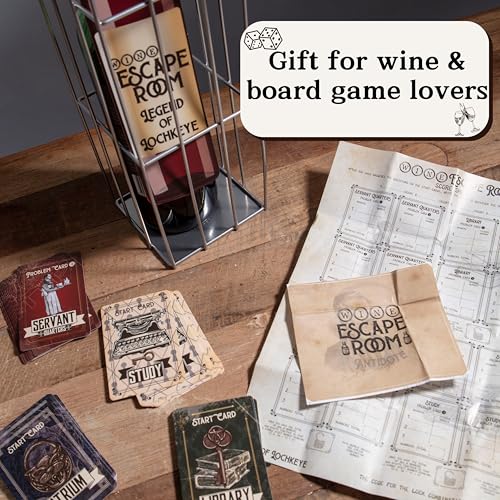 Escape Room Game Wine Bottle Puzzle Box Z92659
