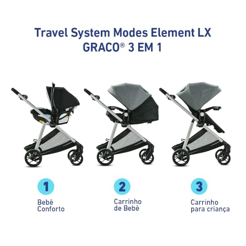 Graco Modes Element LX Travel System with Stroller and Infant Car Seat M216