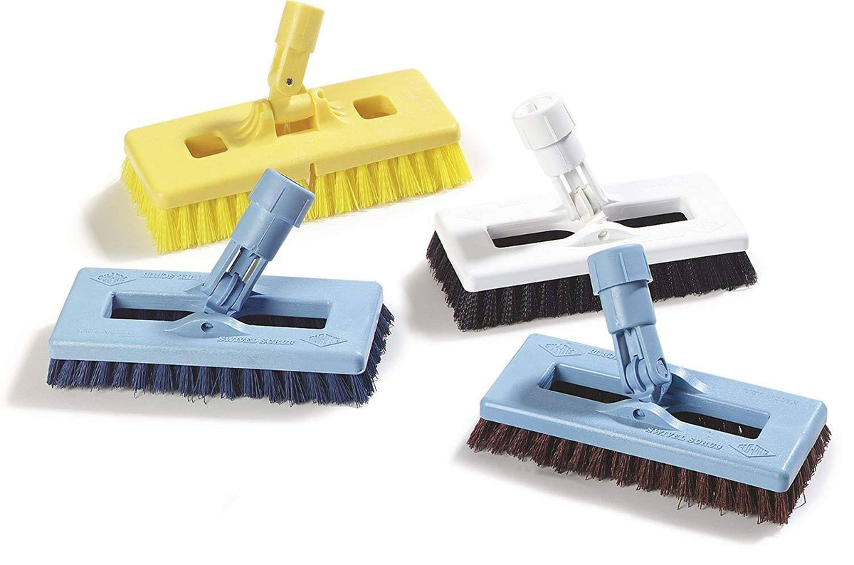 Swivel Scrub Brush, 8 inch, Black (Pack of 12) H8598