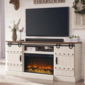70 Fireplace TV Stand for TVs up to 80 with 30 Electric Fireplace V9235