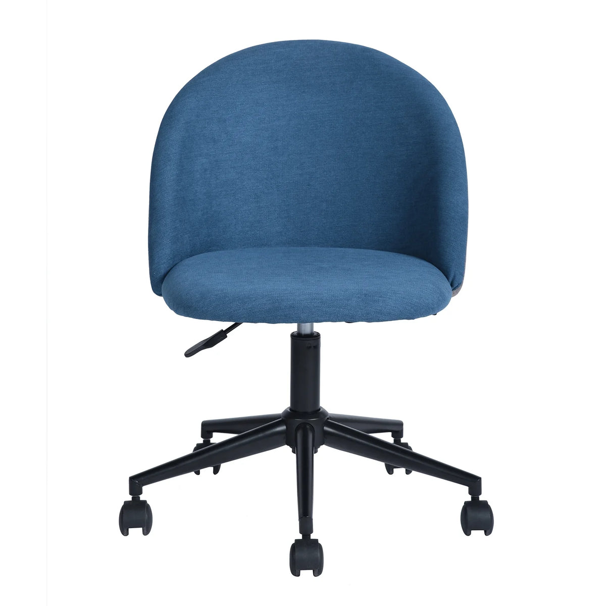 Blue Adjustable Swivel Fabric Upholstered Armless Task Chair H10930