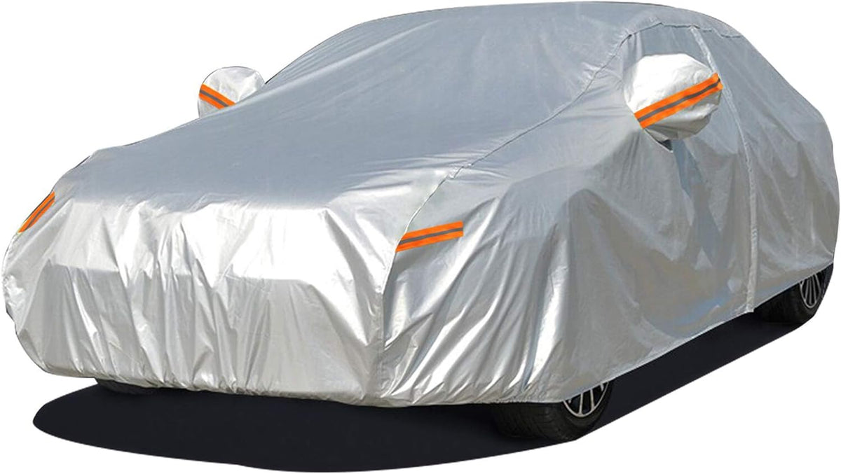 SUV Car Cover Waterproof All Weather Breathable Oxford Cloth with Zipper Door F72605