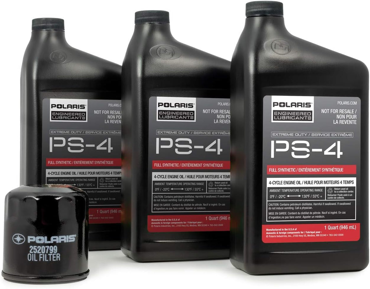 3 Quarts PS-4 Extreme Duty Engine Oil and 1 Oil Filter Pack of 2 K455963
