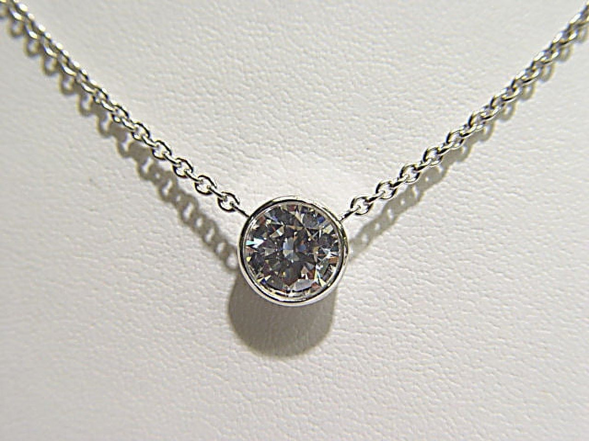 Bezel Set Diamond Pendant Chain H106262