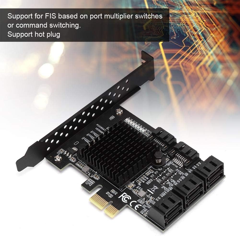 8 Port PCI-E to SATA3.0 Controller Card Adapter Pack of 2 V334955