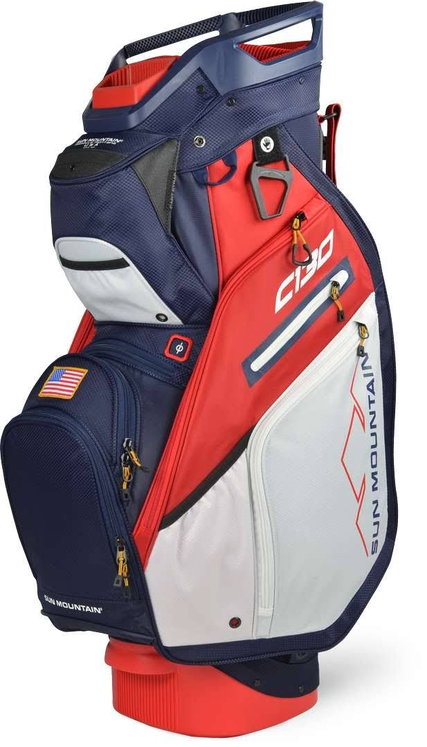 Black/Charcoal/White/Red Cart Bag F212
