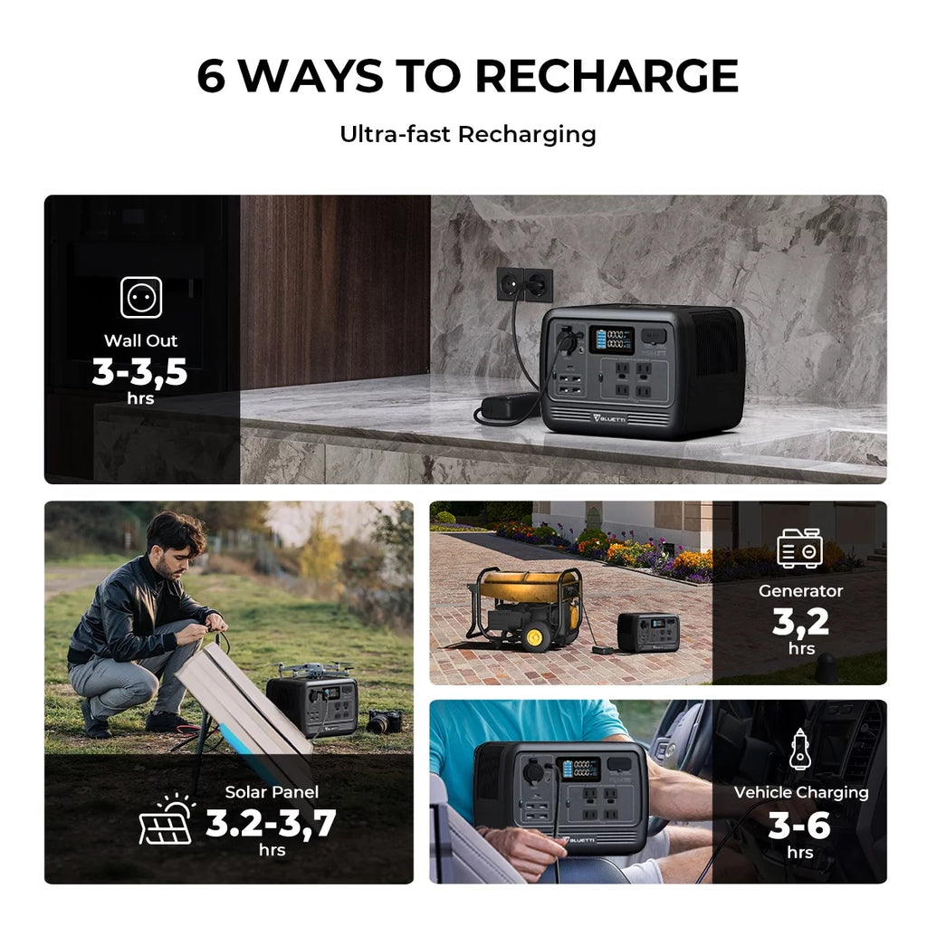 700W 537Wh LiFePO4 Portable Power Station A175