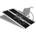 4ft Aluminum Non-Skid Multifold Wheelchair Ramp, 48 inch x 28 inch, Black X855078