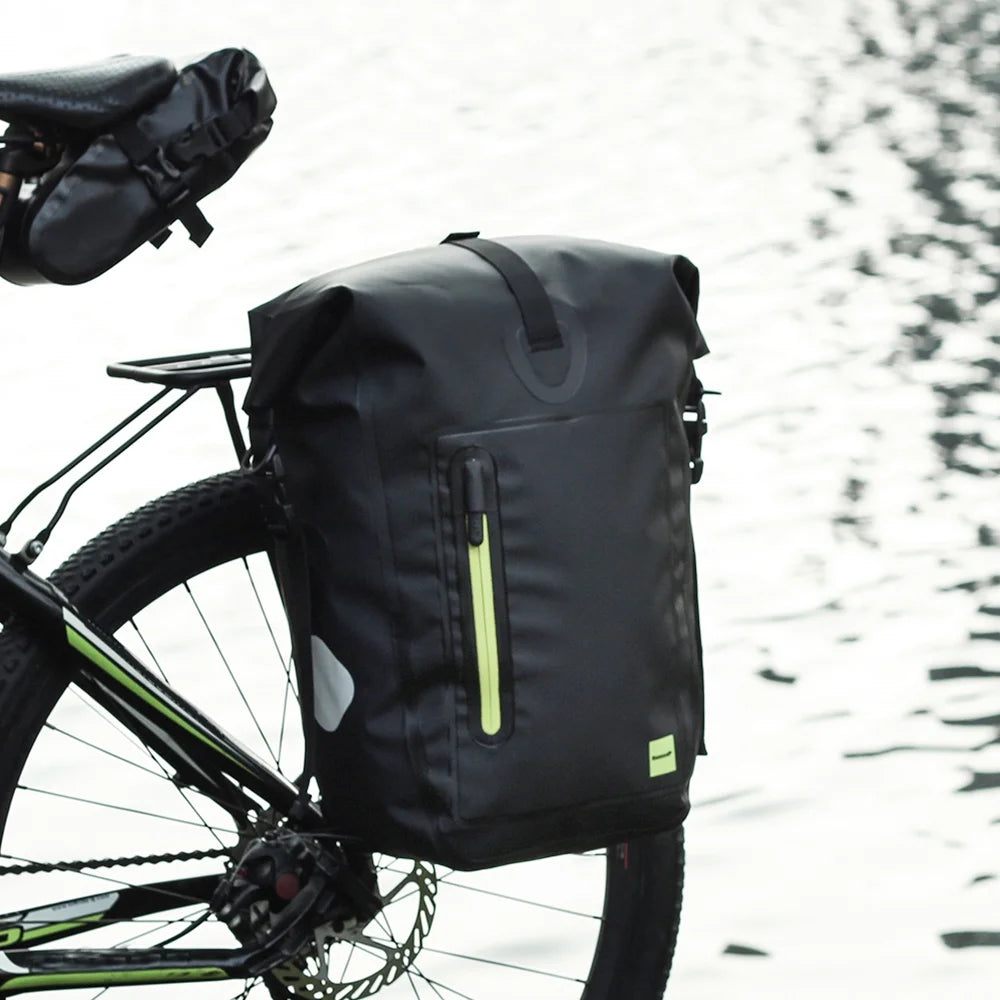 25L Waterproof Bike Rear Rack Pannier Bag U55099