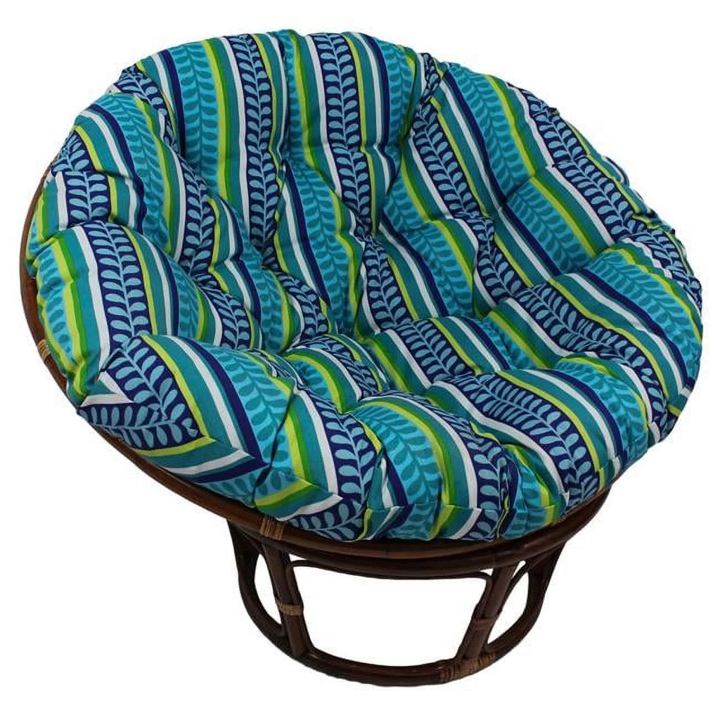 Patterned Outdoor Spun Polyester Papasan Cushion E713