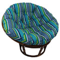 Patterned Outdoor Spun Polyester Papasan Cushion E713