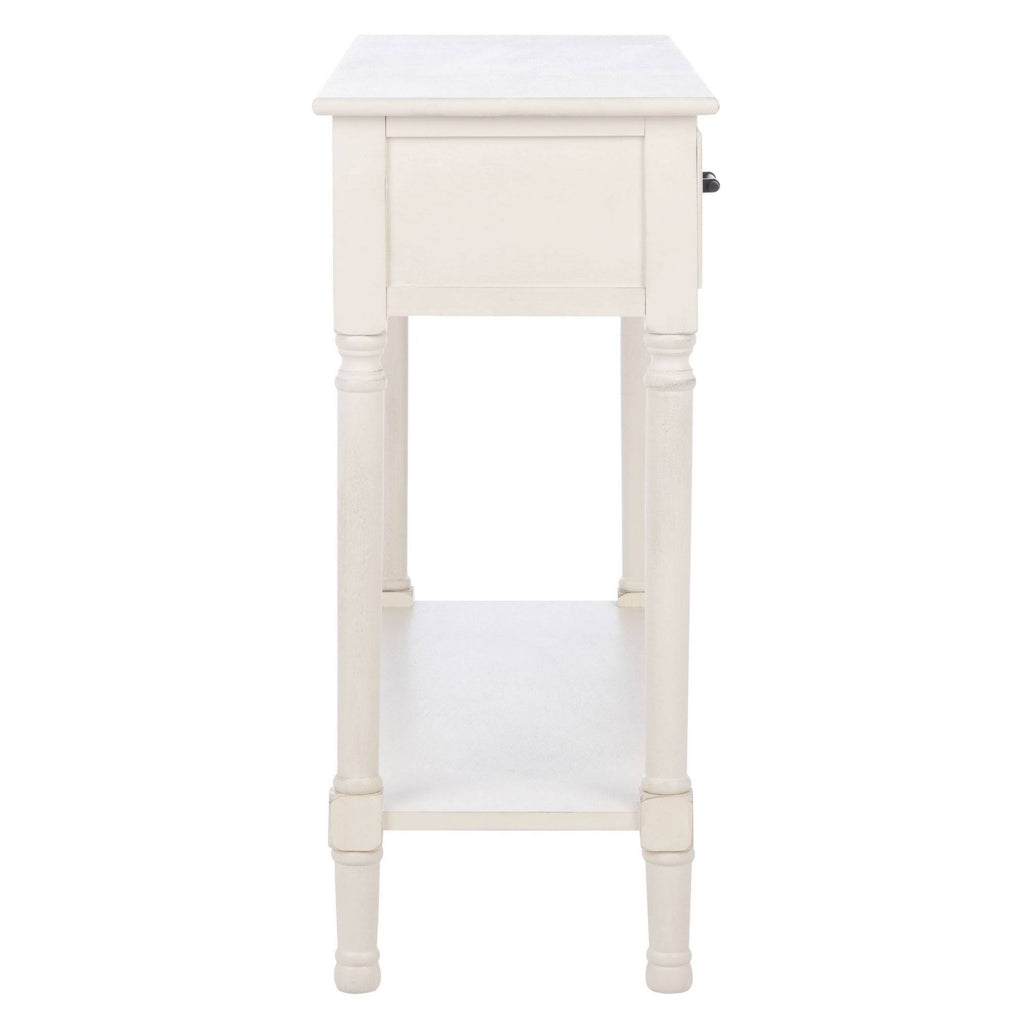 Distressed White 2 Drawer Console Table B973762