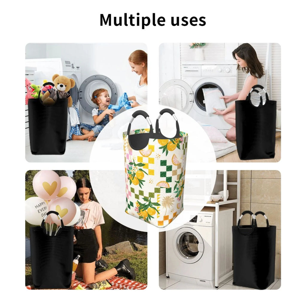 Large Canvas Fabric Laundry Hamper F152