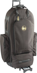 Black Synthetic Tuba Wheelie Bag with Leather Trim X616314