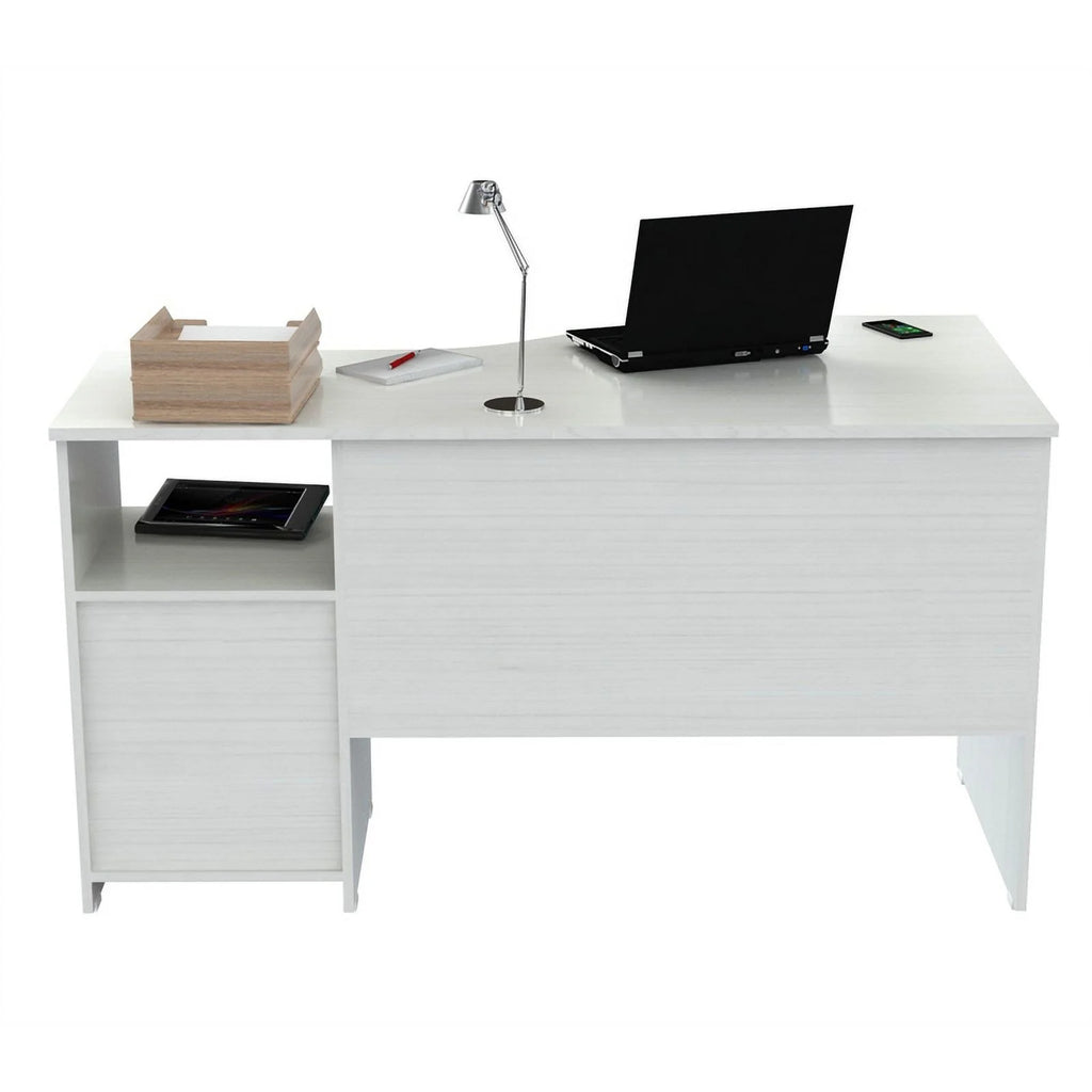 Washed Oak Curved Top Writing Desk N75499