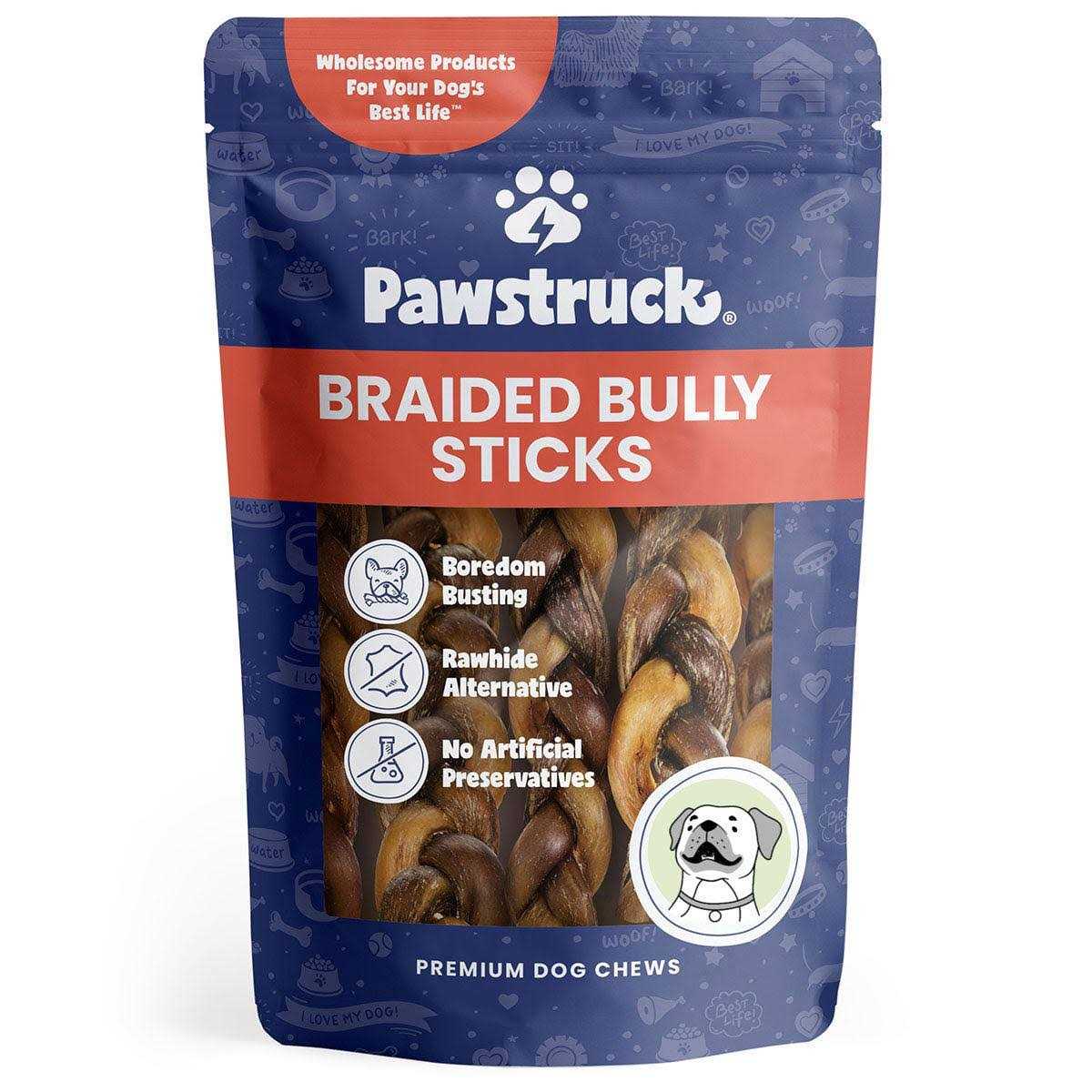 Braided Bully Sticks Dog Treats G121