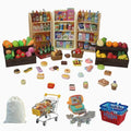 Mini Shopping Cart Playset with Cash Register and Play Food U6161