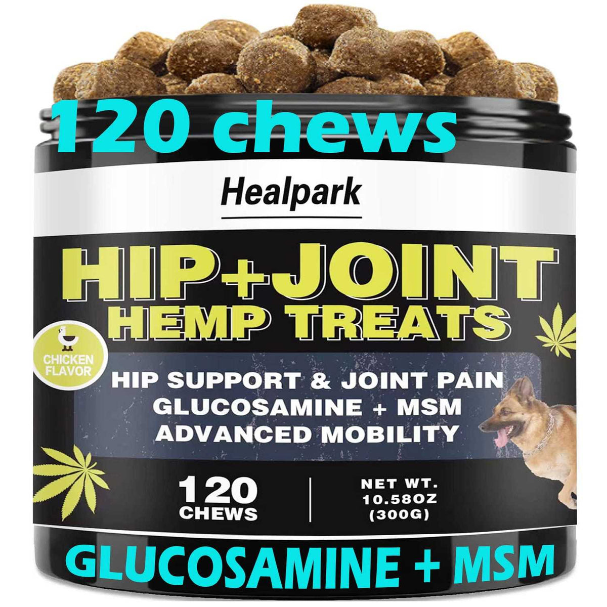 Hemp Hip and Joint Supplement for Dogs P925062