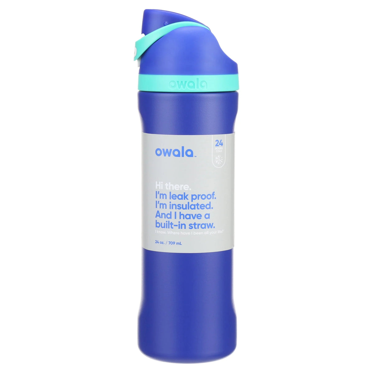 24oz Black Stainless Steel Water Bottle U550