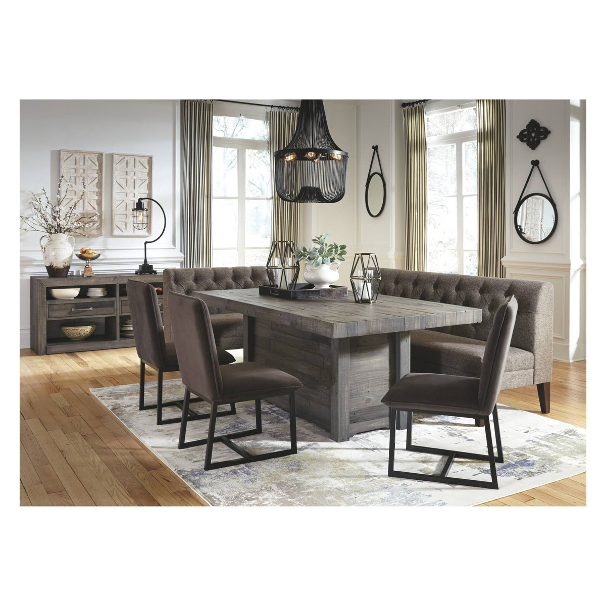 Graphite Wood Bench R285