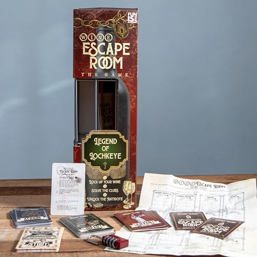 Escape Room Game Wine Bottle Puzzle Box Z92659