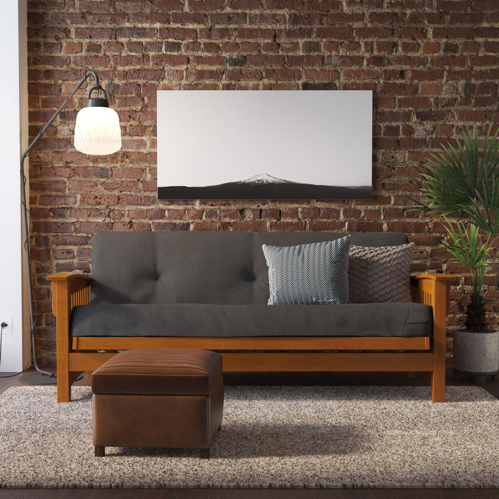 6 Inch Full Blue Microfiber Futon Mattress A64437