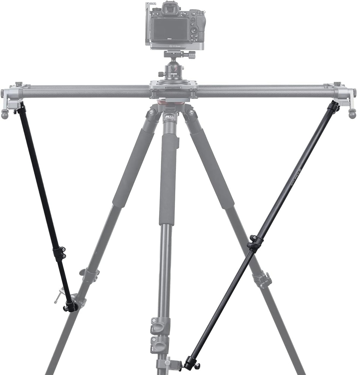 Camera Slider Support Arm Adjustable Length 23”-37.5” Pack-2 Z760