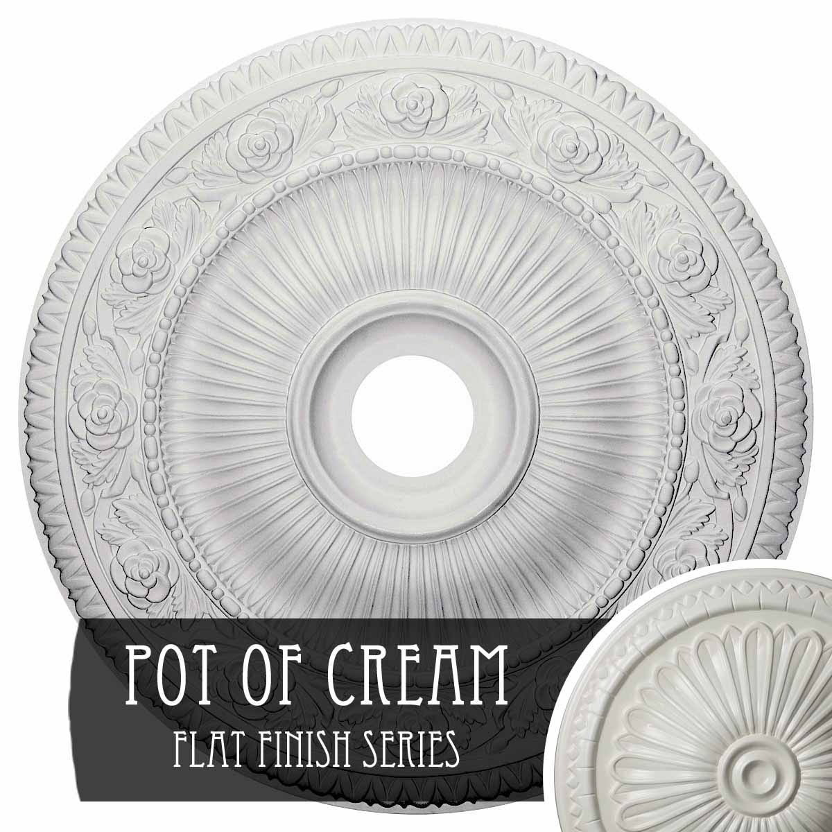 24 1/4x22OD x 3 7/8x22ID x 2x22P Ceiling Medallion D580