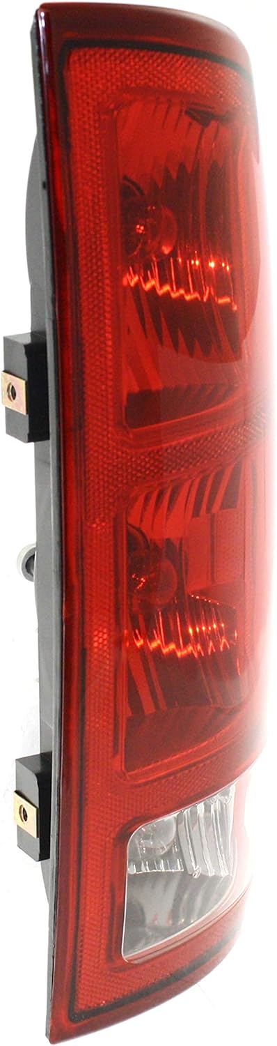 Tail Light Assembly Set of 2 Halogen Clear & Red Lens B629
