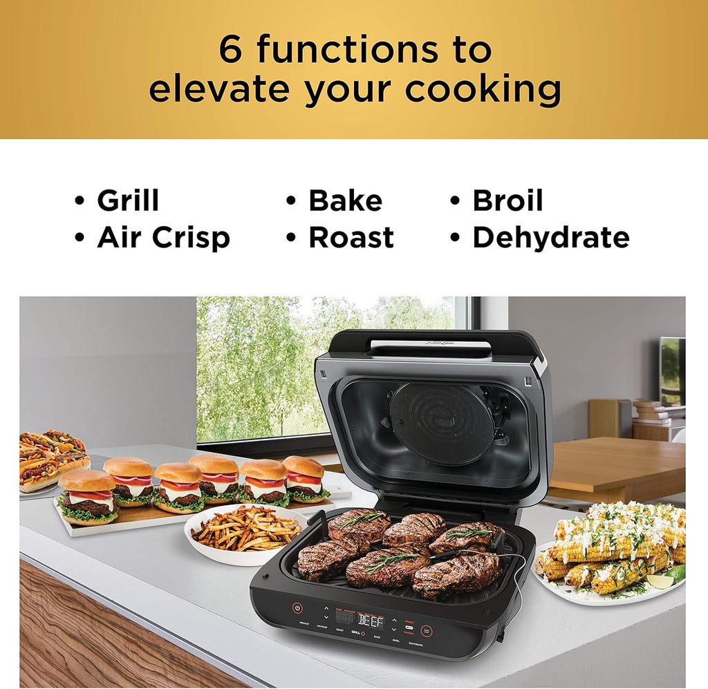 Black Indoor Grill with Air Fry G84281