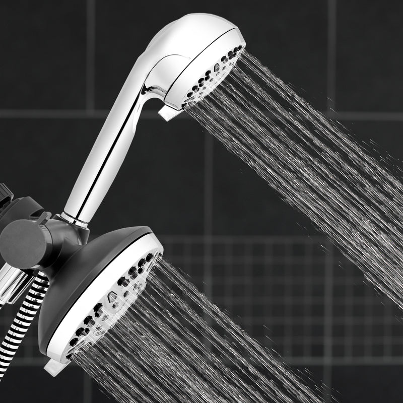 Chrome Dual Shower Head System Z148