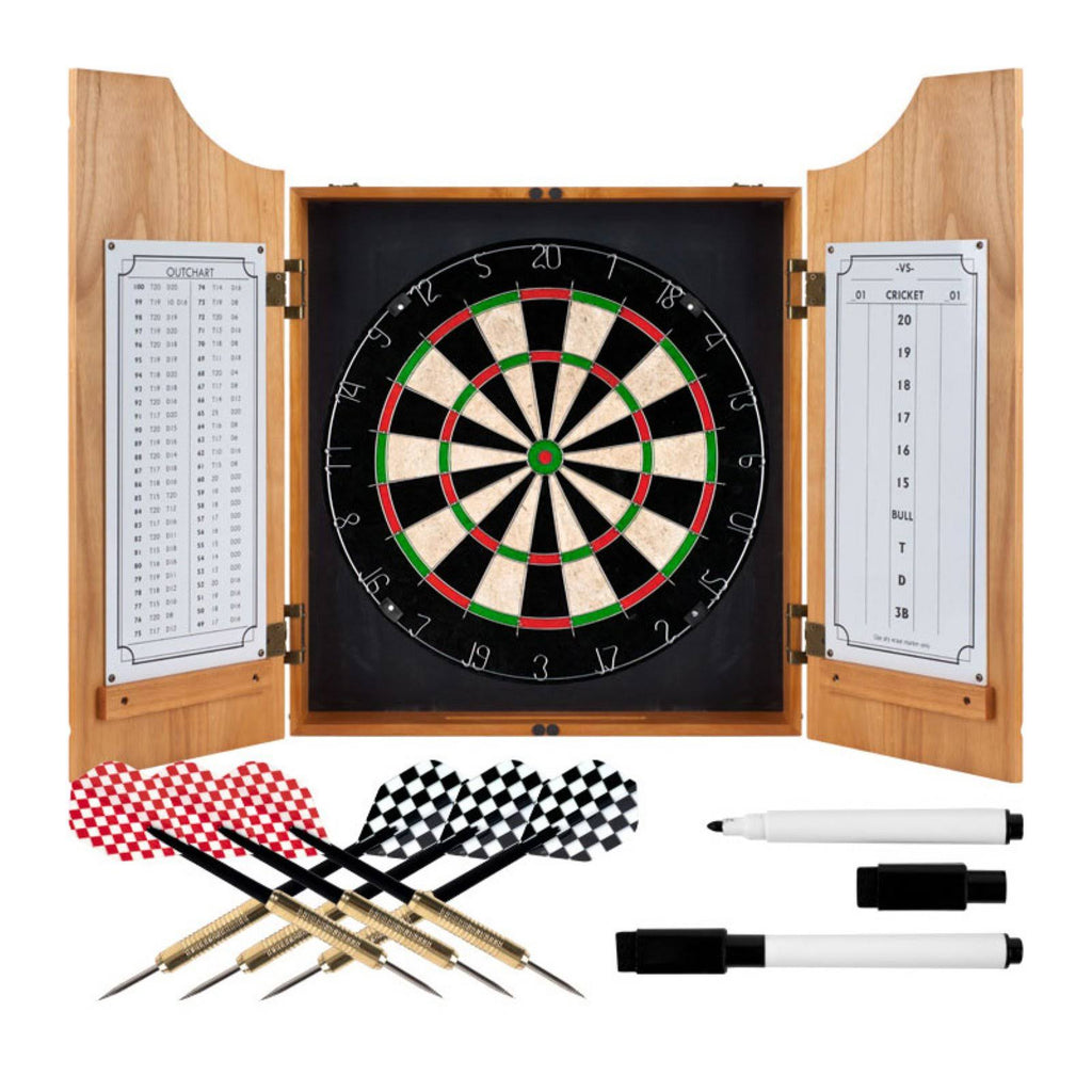 Beveled Wood Dart Cabinet F66848
