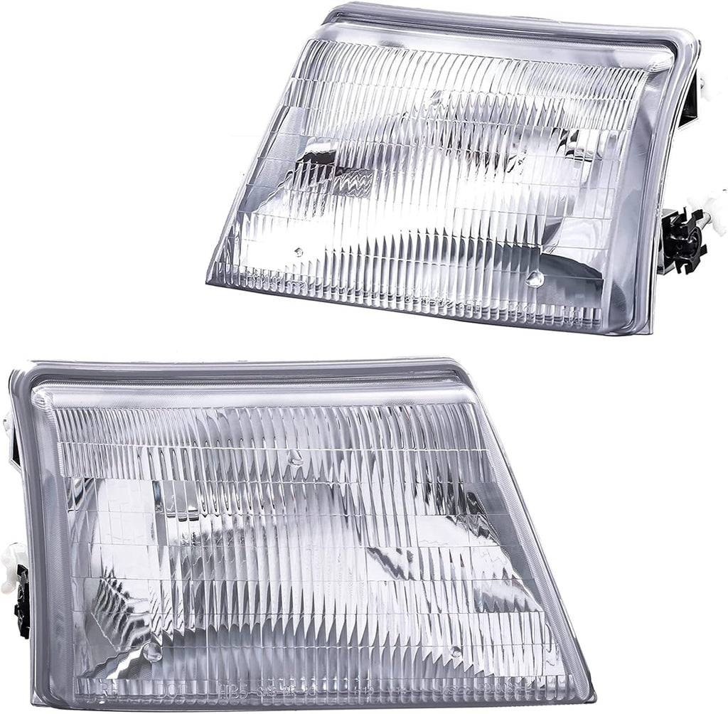 Headlight Assembly for 1998 1999 2000 Ford Ranger Pickup Truck Left Driver and Right Passenger Side without Bulbs Pack of 2 C6839