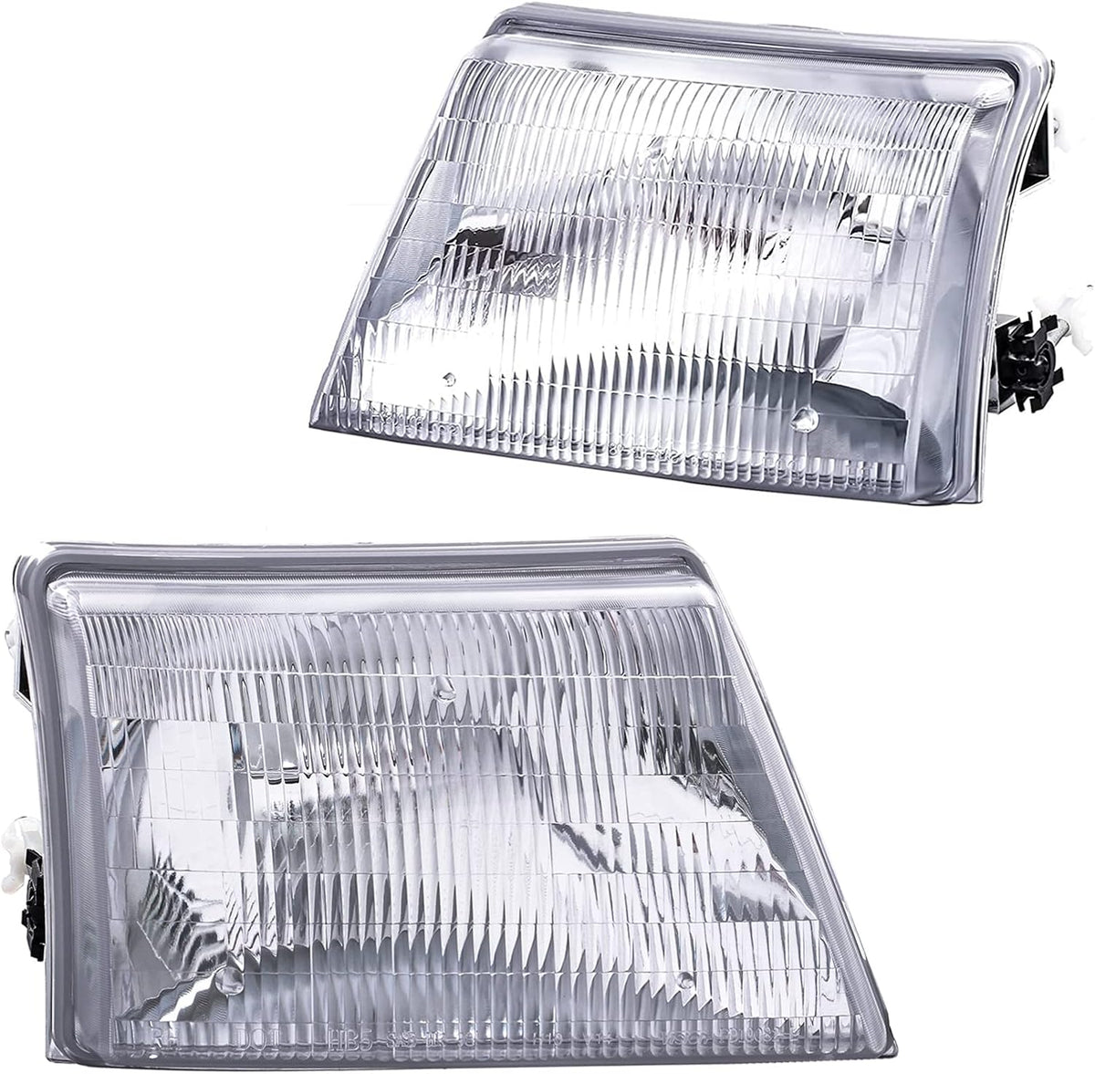 Headlight Assembly for 1998 1999 2000 Ford Ranger Pickup Truck Left Driver and Right Passenger Side without Bulbs Pack of 2 C6839