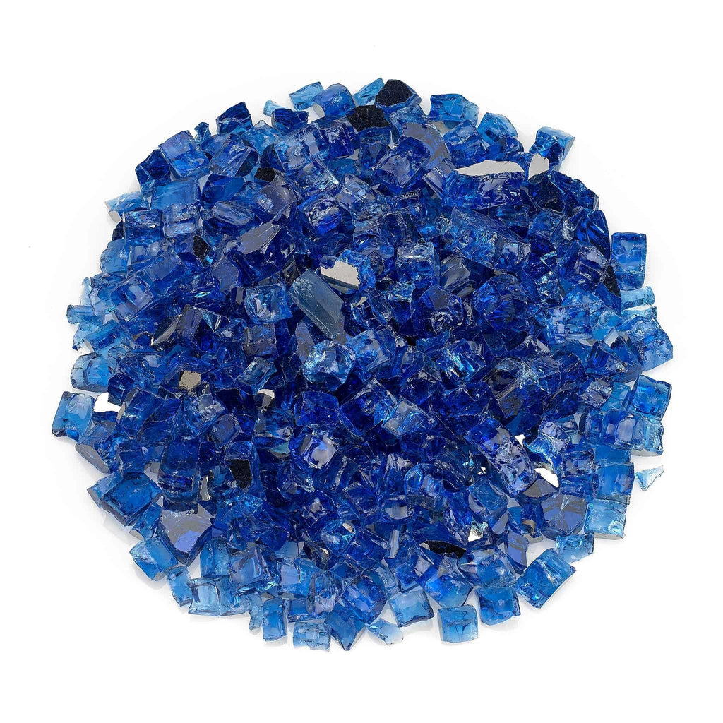 Cobalt Blue Reflective Fire Glass 10 lb Bag F5900