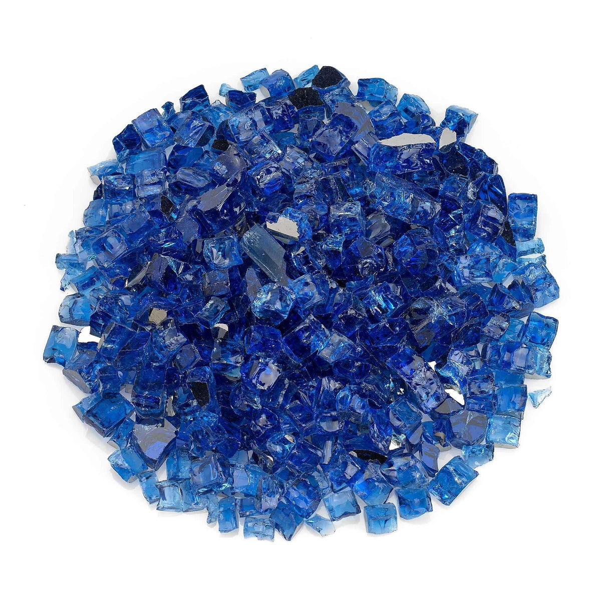 Cobalt Blue Reflective Fire Glass 10 lb Bag F5900